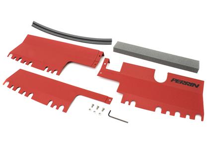 PERRIN 15-21 Subaru WRX/STI Radiator Shroud (With/Without OEM Intake Scoop) - Red