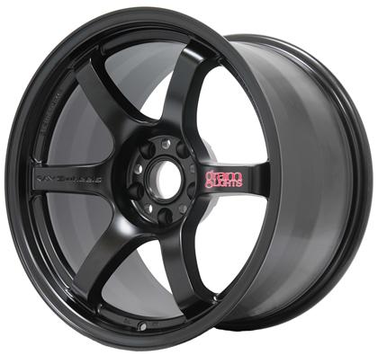 Gram Lights 57DR 17x9.0 +12 5-114.3 Semi Gloss Black Wheel