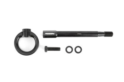 PERRIN 08-14 Subaru WRX & STI / 08-11 Impreza / 05-09 Legacy Tow Hook Kit (Front) - Flat Black