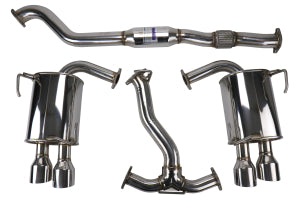 Invidia 15+ Subaru STI 4Dr Q300 Single Layer Stainless Steel Quad Tip Cat-Back Exhaust