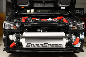 GrimmSpeed 2015+ Subaru STI Front Mount Intercooler Kit Raw Core / Red Pipe