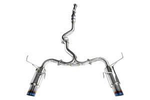 Invidia 08+ Subaru WRX/STI 4dr N1 Twin Outlet Single Layer Tip Titanium Cat-Back Exhaust