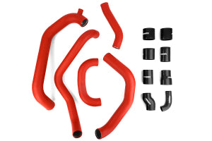 PERRIN 08-14 Subaru STI Front Mount Intercooler Boost Tubes + Hardware - Red Tubes