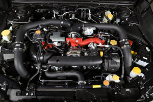 GrimmSpeed 2015+ Subaru STI Front Mount Intercooler Kit Black Powder Core / Black Pipe