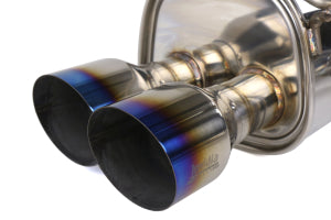 Invidia 15+ Subaru STI 4Dr Q300 Single Layer Titanium Burnt Quad Tip Cat-Back Exhaust