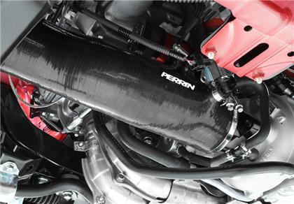PERRIN 2015+ Subaru WRX / 14-18 Forester XT Turbo Inlet Hose 3in. w/ Turbo Adapter Flange - Black