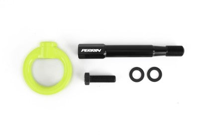 PERRIN 18-21 Subaru WRX & STI / 13-25 BRZ / 17-20 Toyota 86 Tow Hook Kit (Front) - Neon Yellow