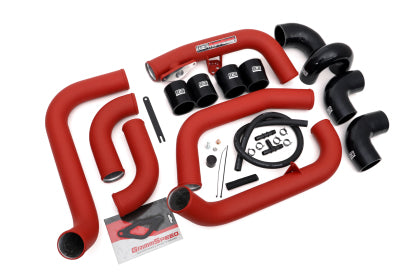 GrimmSpeed 2008-2014 Subaru STI Front Mount Intercooler Kit Raw Core / Red Pipe