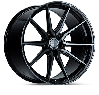 Vossen HF-3 19x8.5 / 5x114.3 / ET32 / Flat Face / 73.1 - Double Tinted - Gloss Black