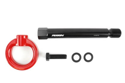 PERRIN 17-21 Honda Civic Si/Type R/Touring/Hatchback Tow Hook Kit Rear - Red