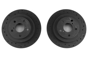 Hawk Talon 2005 Saab 9-2X Drilled and Slotted Rear Brake Rotor Set