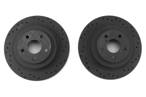 Hawk Talon 2006 Subaru Impreza WRX Drilled and Slotted Rear Brake Rotor Set
