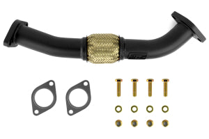 HiFlow Exhaust Manifold Crosspipe BLACK CERAMIC COATING - Subaru 02-05 WRX, 08-14 WRX, 04-21 STI, 05-09 LGT