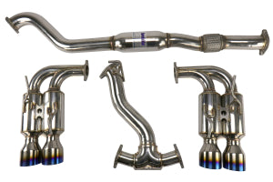 Invidia 08-14 Subaru WRX Hatchback Gemini Single Layer Titanium Tip Cat-back Exhaust