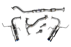 Invidia 08+ Subaru WRX/STI 4dr N1 Twin Outlet Single Layer Tip Titanium Cat-Back Exhaust