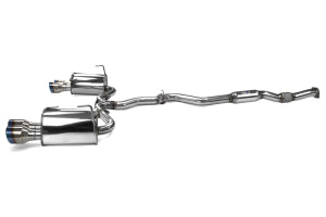 Invidia 15+ Subaru WRX/STI 4Dr Q300 Twin Outlet Rolled Titanium Burnt Quad Tip Cat-Back Exhaust