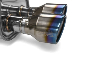 Invidia 15+ Subaru WRX/STI 4Dr Q300 Twin Outlet Rolled Titanium Burnt Quad Tip Cat-Back Exhaust