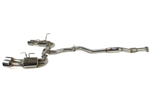 Invidia 11-14 Subaru WRX/STI Sedan Gemini/R400 Single Layer Quad Stainless Steel Tip Catback Exhaust