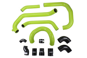 PERRIN 15-21 Subaru STI Front Mount Intercooler Boost Tubes + Hardware - Neon Yellow Tubes