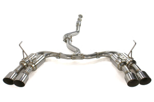 Invidia 11-14 Subaru WRX/STI Sedan Gemini/R400 Single Layer Quad Stainless Steel Tip Catback Exhaust
