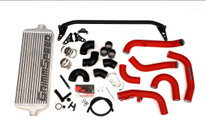 GrimmSpeed 2015+ Subaru WRX Front Mount Intercooler Kit Raw Core / Red Pipe