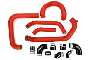 PERRIN 15-21 Subaru STI Front Mount Intercooler Boost Tubes + Hardware - Red Tubes