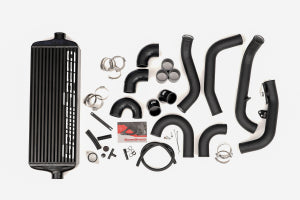 GrimmSpeed 2015+ Subaru STI Front Mount Intercooler Kit Black Powder Core / Black Pipe