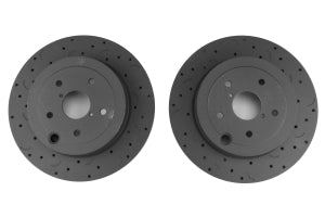 Hawk Talon 2010 Subaru Impreza WRX Premium Drilled and Slotted Rear Brake Rotor Set
