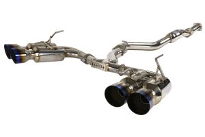 Invidia 08-14 Subaru WRX Hatchback Gemini Single Layer Titanium Tip Cat-back Exhaust