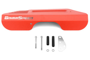GrimmSpeed Subaru/Scion BRZ/FR-S Pully Cover with Tool Tray - Texture Red Powdercoat