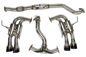 Invidia 2015+ Subaru WRX / STI Gemini/R400 Single Layer Quad Titanium Tip Cat-Back Exhaust